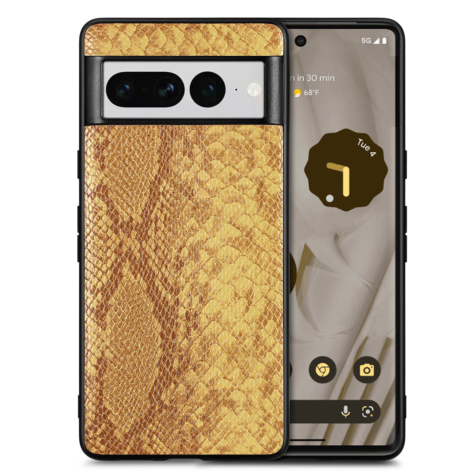 For Google Pixel 7 Pro 5G Fall Proof Cell Phone Case Snake Texture PU Leather Coated PC TPU Cover For Google Pixel 7 Pro 5G Fall Proof Cell Phone Case Snake Texture PU Leather Coated PC TPU Cover